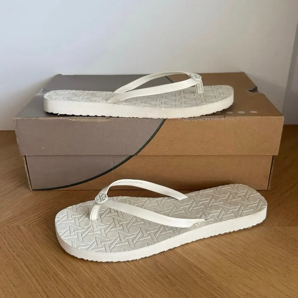 Tory Burch Gemini Link Women Slides Flip Flops- SZ 8
